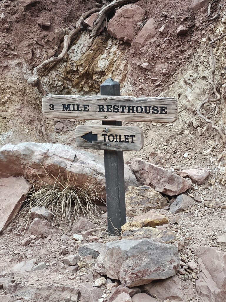 Grand Canyon Rim to Rim 3 mile Resthouse